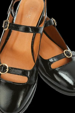 Babies, Sandales Et Escarpins|Balzac Babies Micaela Vernis Froisse Noir