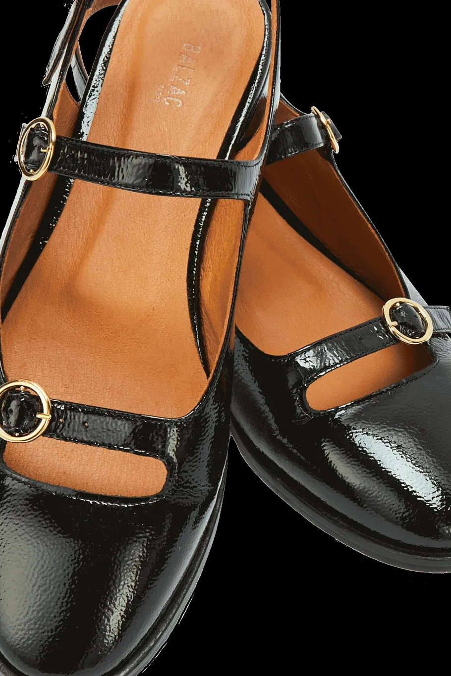 Babies, Sandales Et Escarpins|Balzac Babies Micaela Vernis Froisse Noir