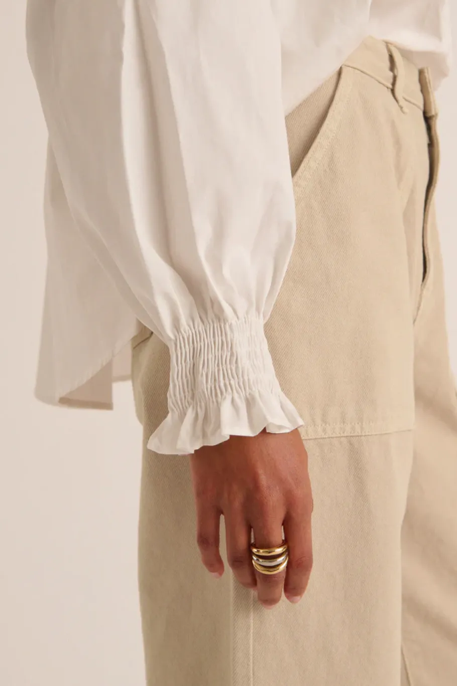 Bijoux|Balzac Bague Irene Bicolore Dore Et Argente