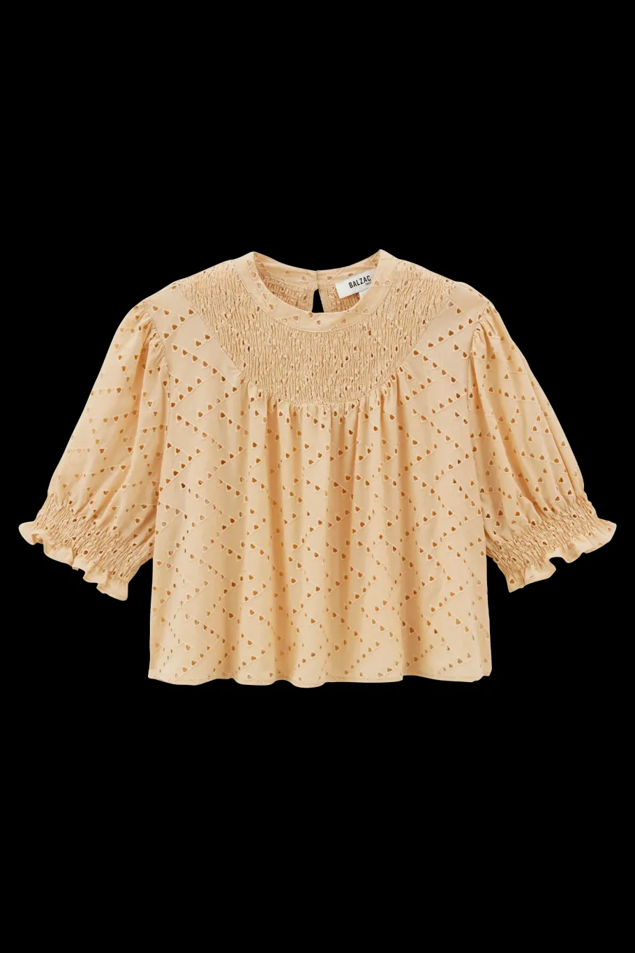 Chemises Et Blouses|Balzac Blouse Amicie Broderie Anglaise Beige