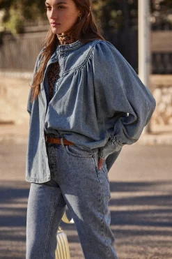 Chemises Et Blouses|Balzac Blouse Apolline Bleu Glacier