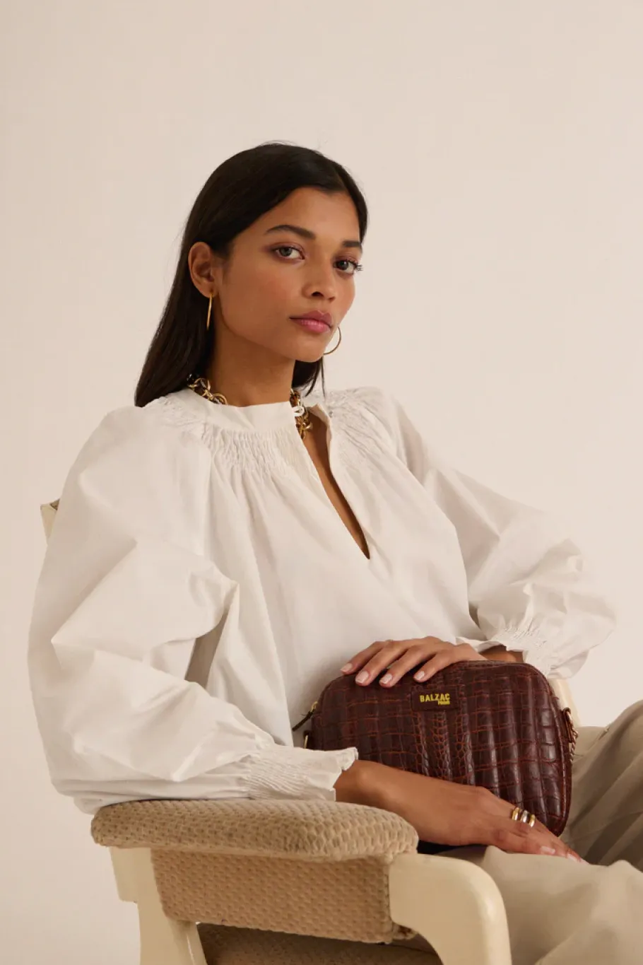 Chemises Et Blouses|Balzac Blouse Regal Blanc