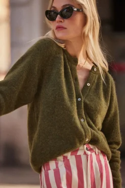 Pulls Et Cardigans|Balzac Cardigan Come Vert Foret