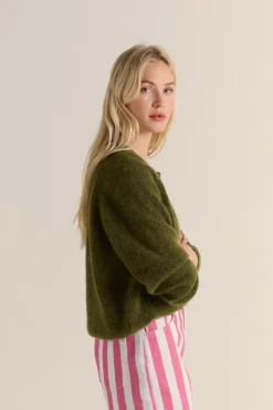 Pulls Et Cardigans|Balzac Cardigan Come Vert Foret