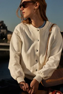 Sweatshirts|Balzac Cardigan Douillet Ecru