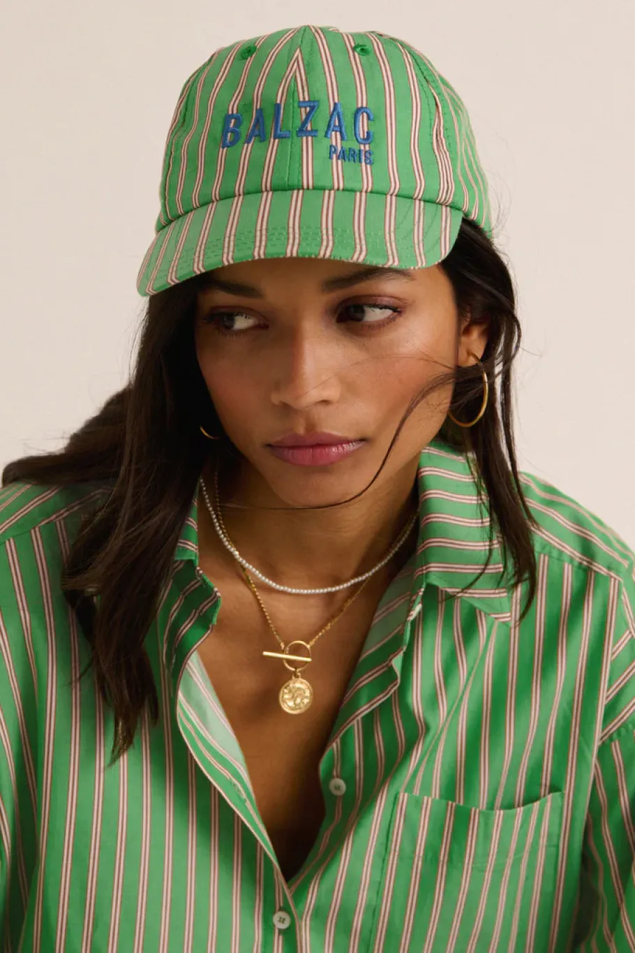 Casquettes Et Foulards|Balzac Casquette Espoir Rayures Vert Et Orange