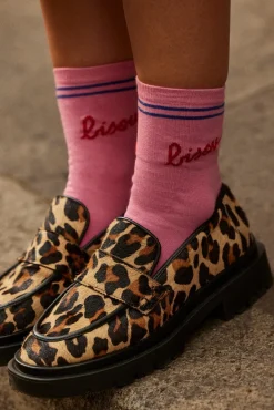 Chaussettes|Balzac Chaussettes Love Bisou Rose Et Bleu