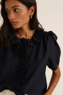 Chemises Et Blouses|Balzac Chemise Baignade Carreaux Marine