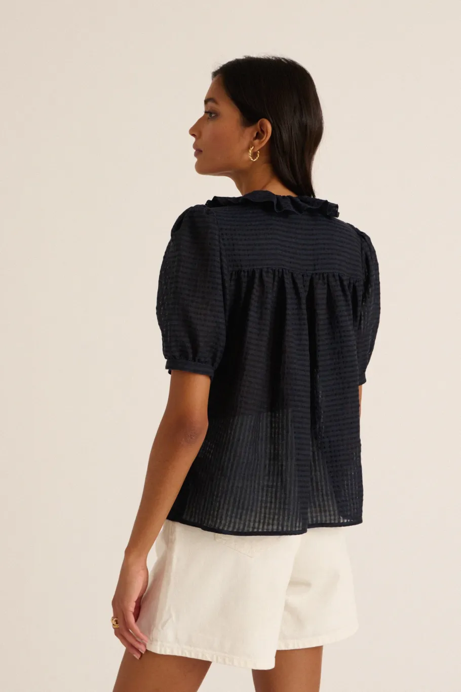 Chemises Et Blouses|Balzac Chemise Baignade Carreaux Marine