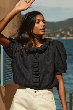 Chemises Et Blouses|Balzac Chemise Baignade Carreaux Marine