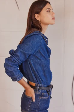 Chemises Et Blouses|Balzac Chemise Belkis Bleu Midi