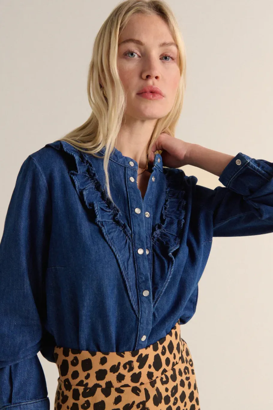 Chemises Et Blouses|Balzac Chemise Blanche En Jean