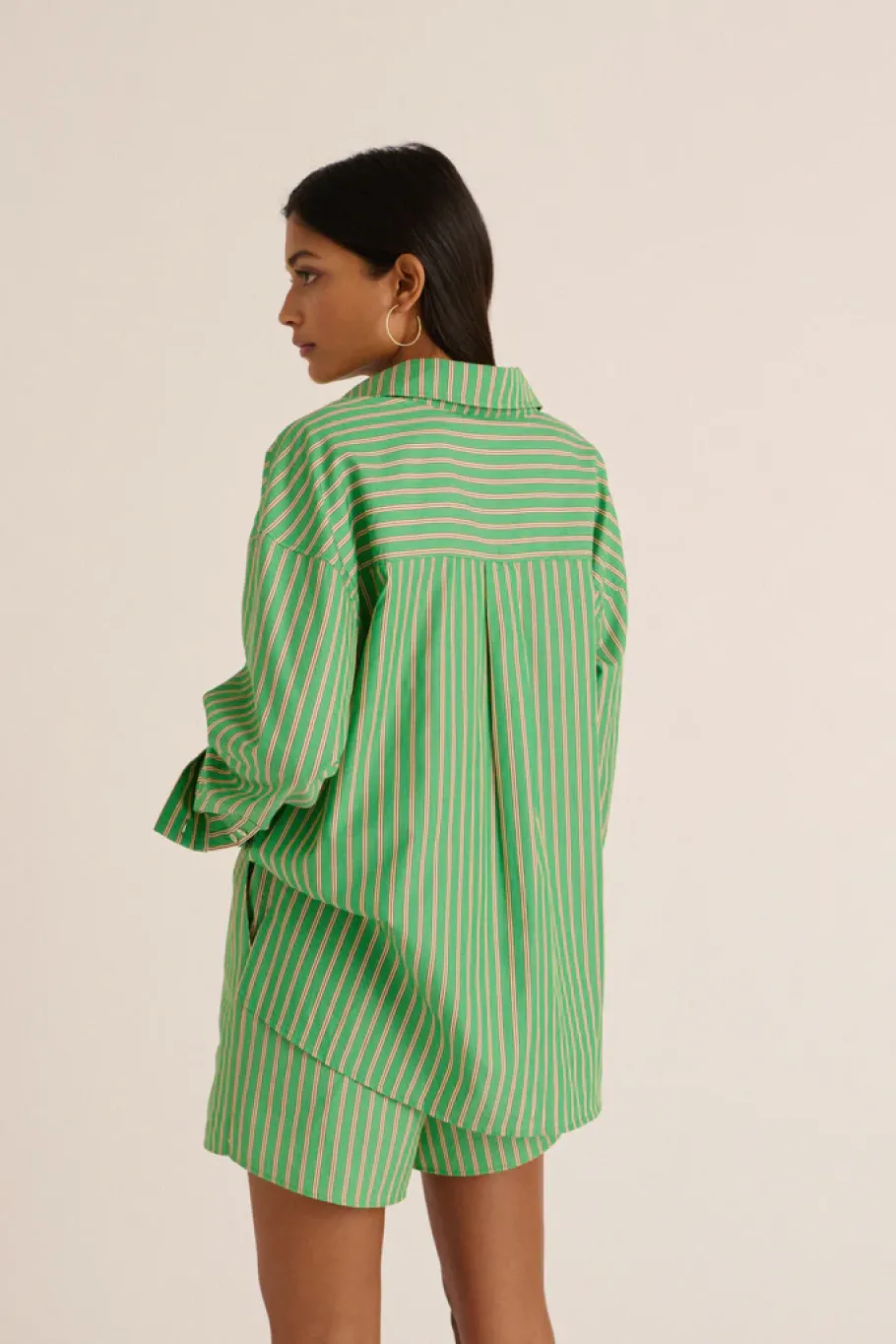 Chemises Et Blouses|Balzac Chemise Hector Rayures Vert Et Orange