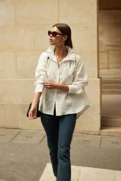 Chemises Et Blouses|Balzac Chemise Leonor Blanc Naturel