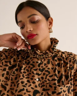 Chemises Et Blouses|Balzac Chemise Leonor Guepard Cappucino