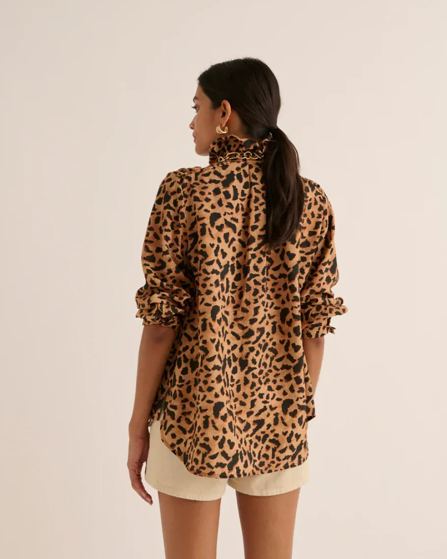 Chemises Et Blouses|Balzac Chemise Leonor Guepard Cappucino