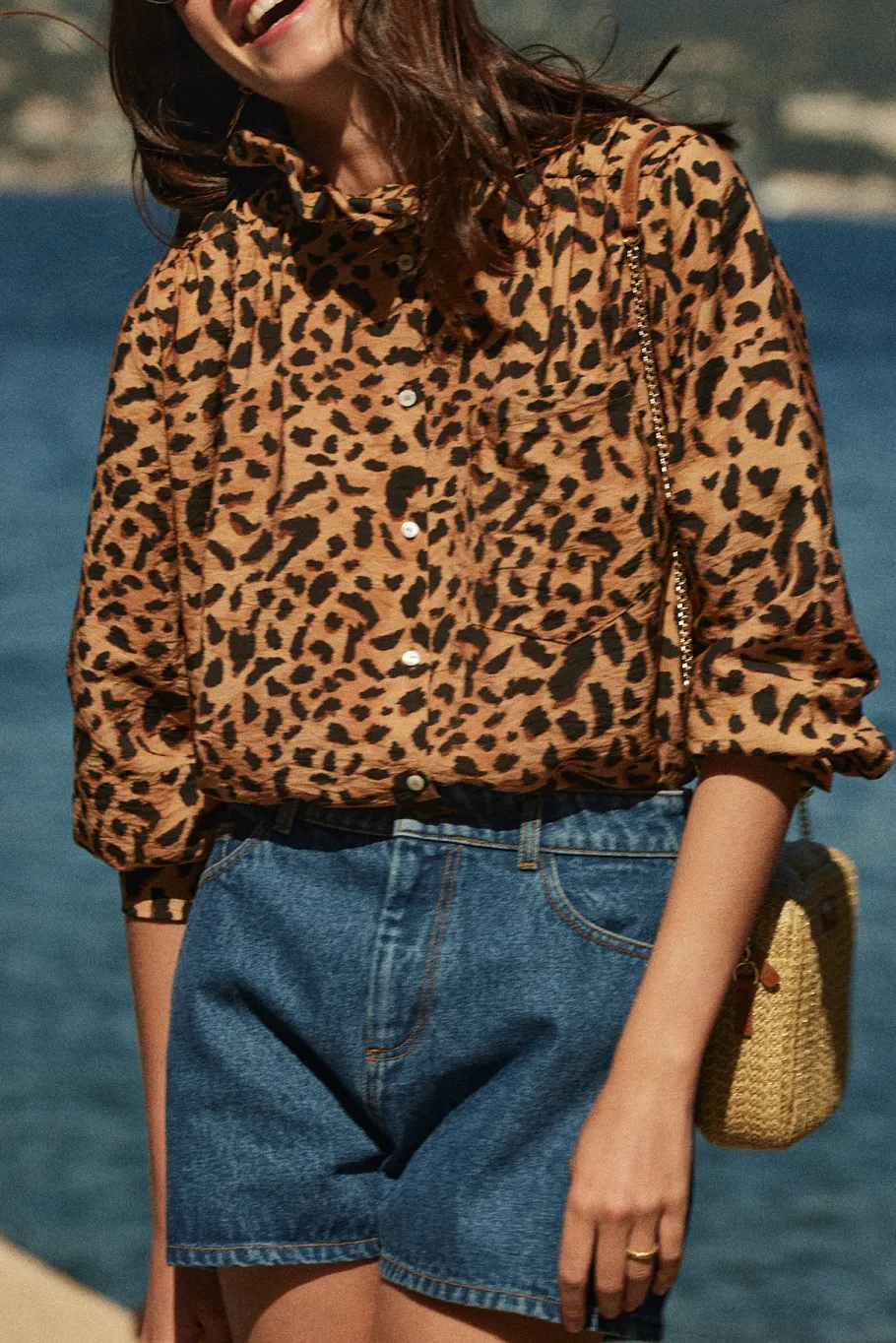 Chemises Et Blouses|Balzac Chemise Leonor Guepard Cappucino