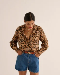 Chemises Et Blouses|Balzac Chemise Sam Guepard Cappuccino