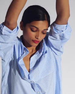 Chemises Et Blouses|Balzac Chemise Ulysse Rayure Bleu
