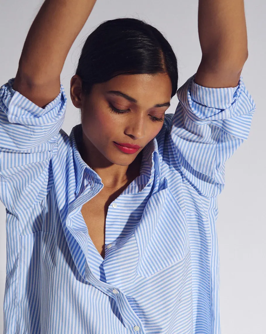 Chemises Et Blouses|Balzac Chemise Ulysse Rayure Bleu
