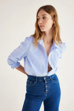 Chemises Et Blouses|Balzac Chemise Ulysse Rayure Bleu