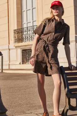 Combinaisons|Balzac Combinaison Floralie Leopard Cafe