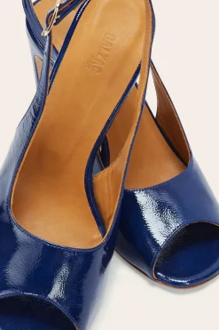 Babies, Sandales Et Escarpins|Balzac Escarpins Ode Vernis Froisse Bleu Nuit
