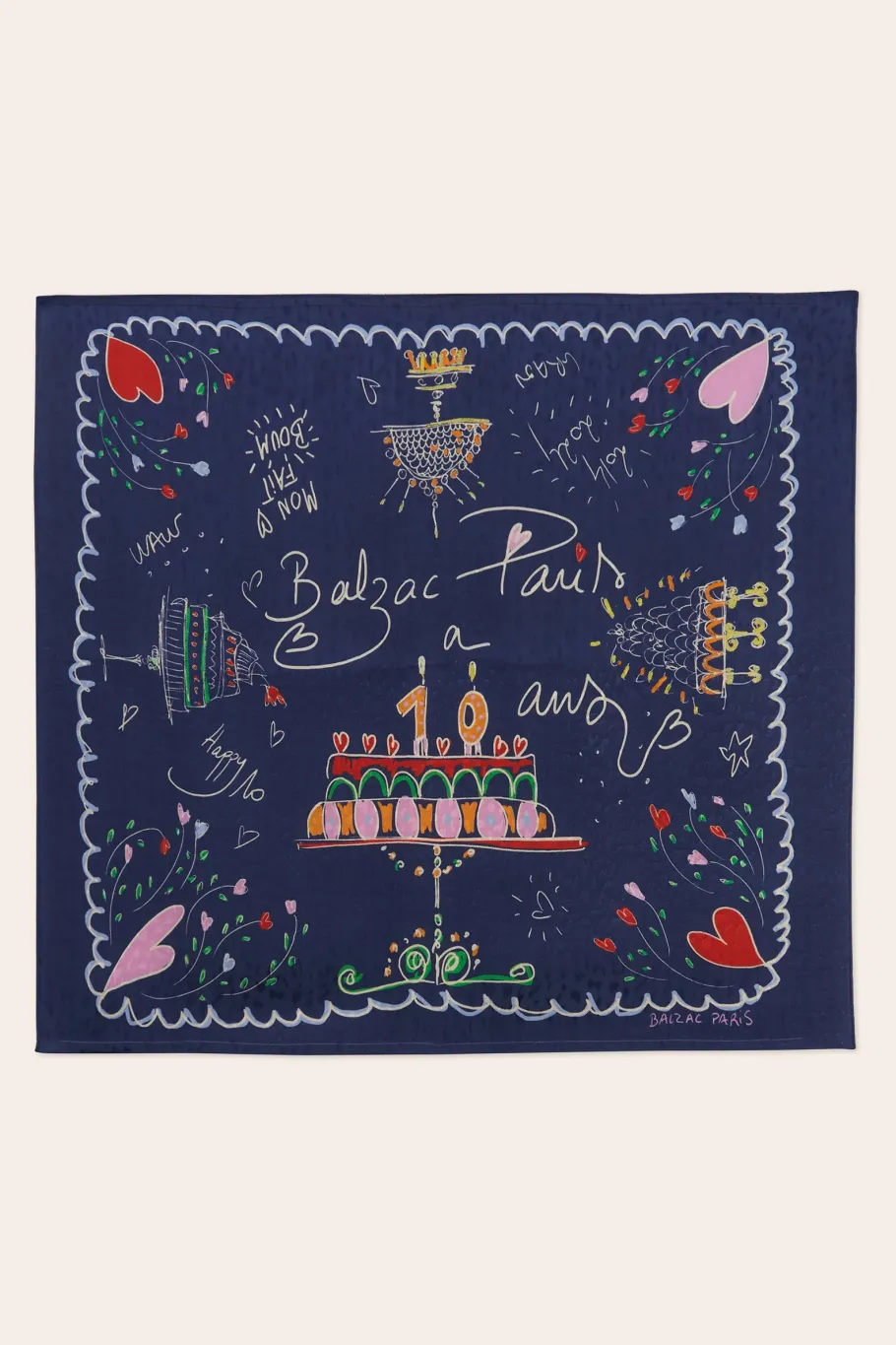 Casquettes Et Foulards|Balzac Foulard Paros Cerise Sur Le Gateau