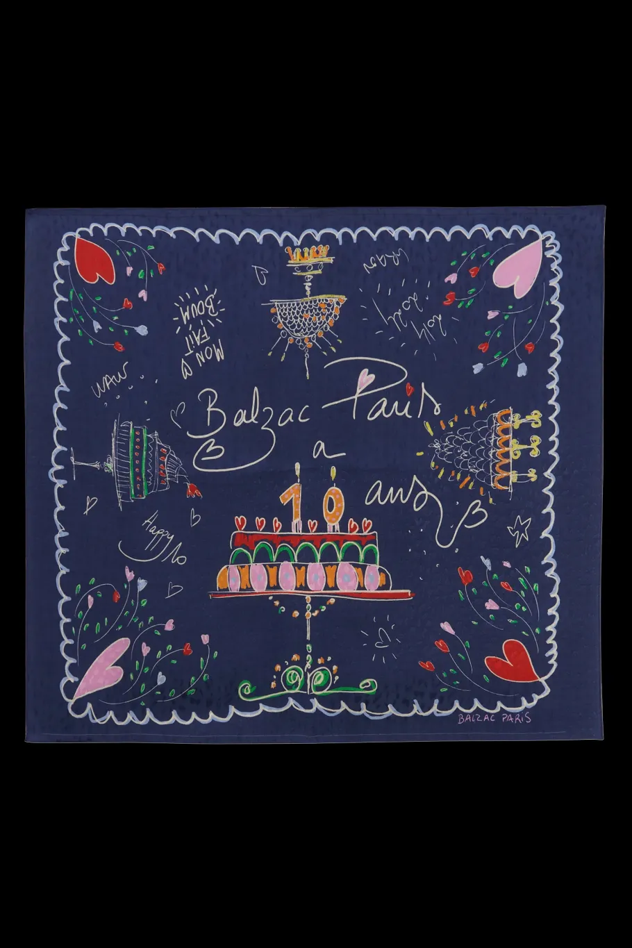 Casquettes Et Foulards|Balzac Foulard Paros Cerise Sur Le Gateau