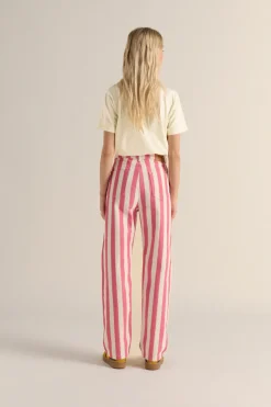 Costumes Et Ensembles|Balzac Jean Robi Rayures Rose