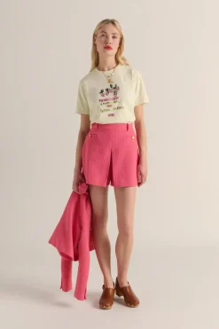 Jupes Et Shorts|Balzac Jupe-Short Mayeul Rose