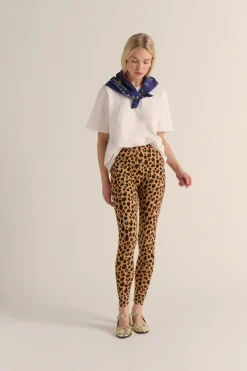 Pantalons|Balzac Legging Calme Leopard