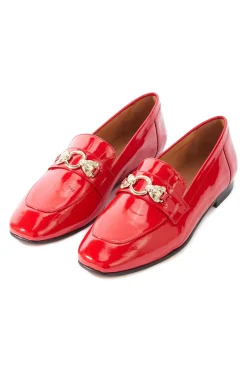 Mocassins Et Sabots|Balzac Mocassins Flavie Vernis Rouge