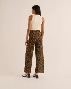Pantalons|Balzac Pantalon Piana Leopard Irise