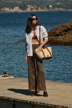 Pantalons|Balzac Pantalon Piana Leopard Irise