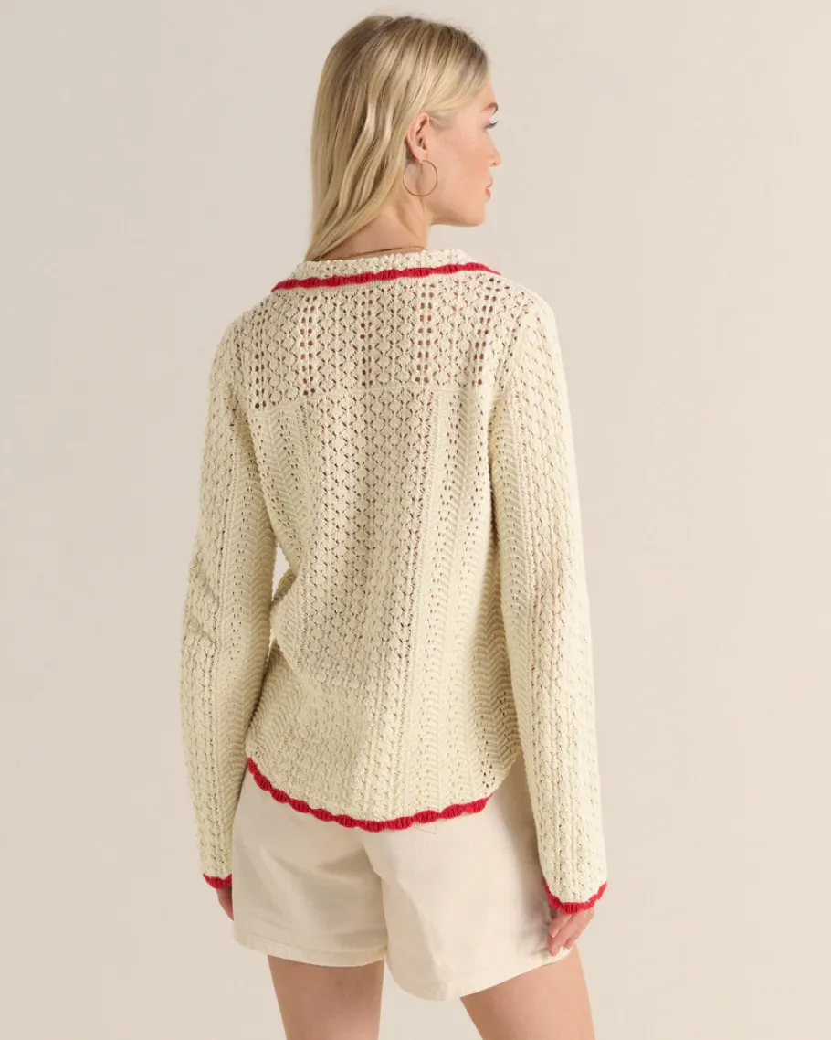 Tee-Shirts Et Bodies|Balzac Polo Gabin Ecru Et Rouge