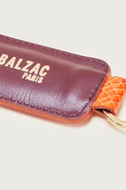 Petite Maroquinerie|Balzac Porte-Cles Nestor Orange Et Bordeaux