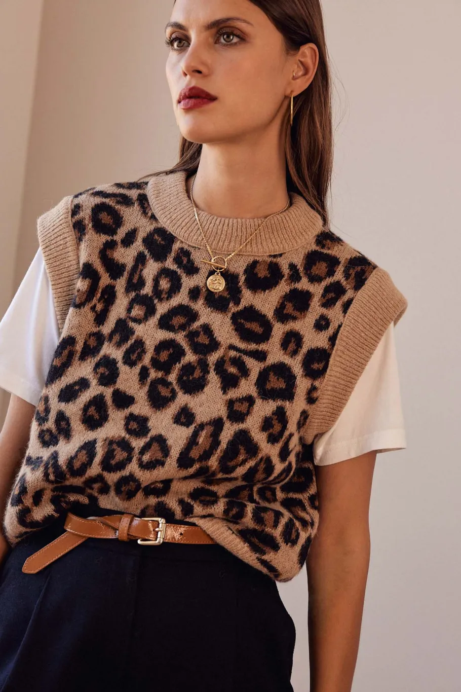 Pulls Et Cardigans|Balzac Pull Blason Leopard