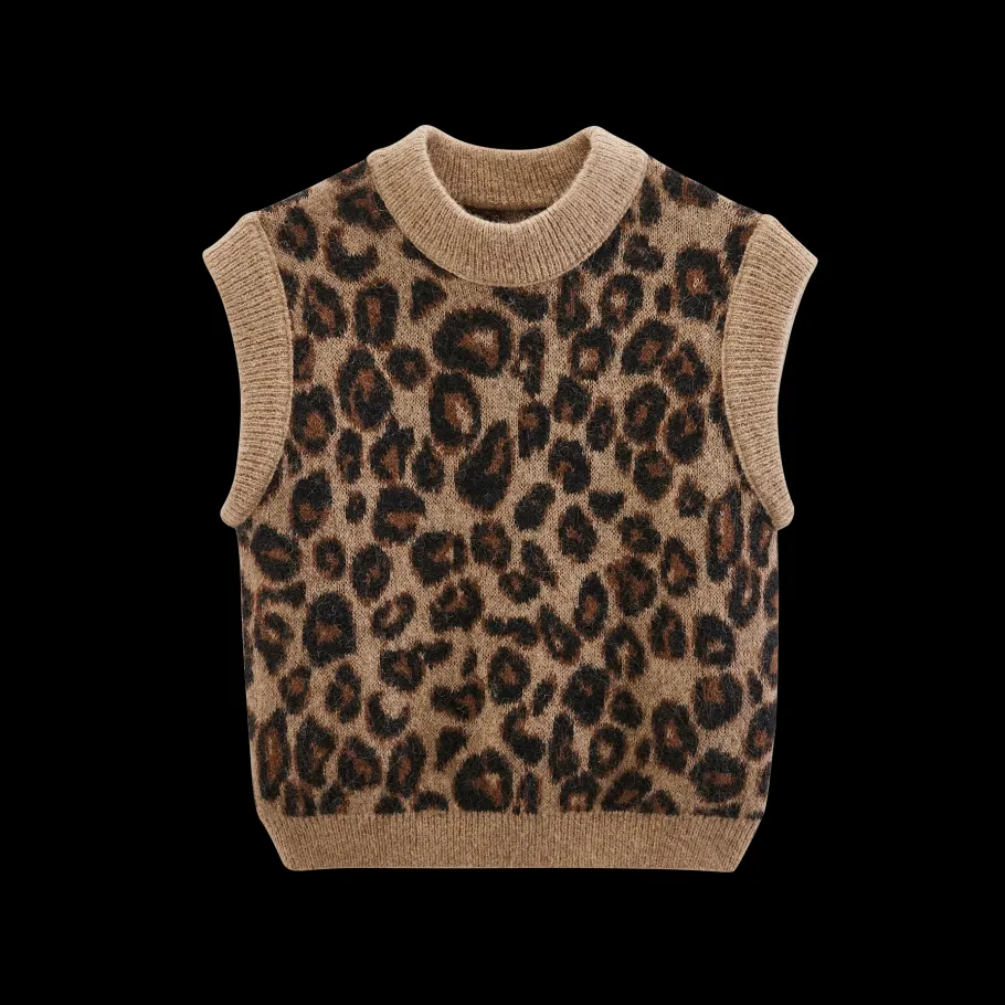 Pulls Et Cardigans|Balzac Pull Blason Leopard