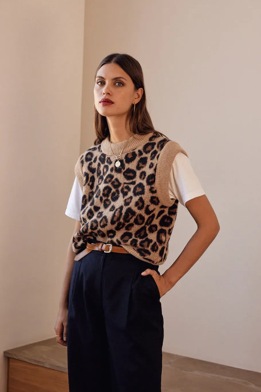 Pulls Et Cardigans|Balzac Pull Blason Leopard