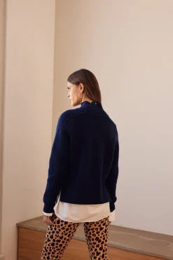Pulls Et Cardigans|Balzac Pull Mael Bleu Marine