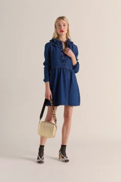 Robes|Balzac Robe Belkis Bleu Midi