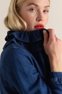 Robes|Balzac Robe Belkis Bleu Midi
