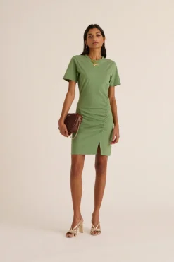 Robes|Balzac Robe Floreal Vert Sauge