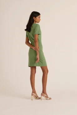 Robes|Balzac Robe Floreal Vert Sauge