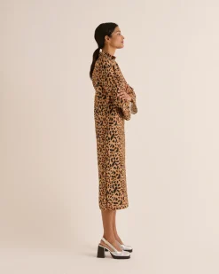 Robes|Balzac Robe Pepite Guepard Cappucino
