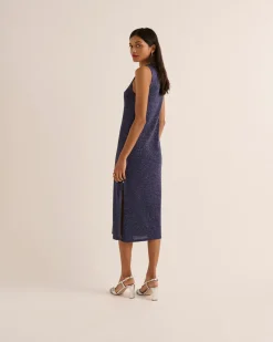 Robes|Balzac Robe Persil Marine Irise
