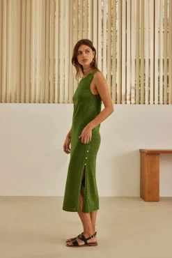 Robes|Balzac Robe Persil Vert Foret