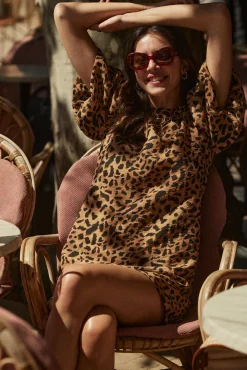 Robes|Balzac Robe Xoxo Guepard Cappucino