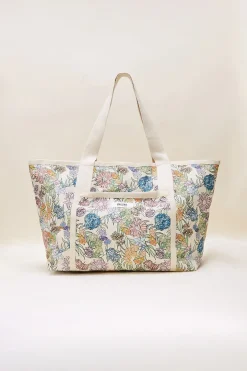 Pochettes Et Cabas|Balzac Sac Contemporain Imprime Fleurs D'Ete